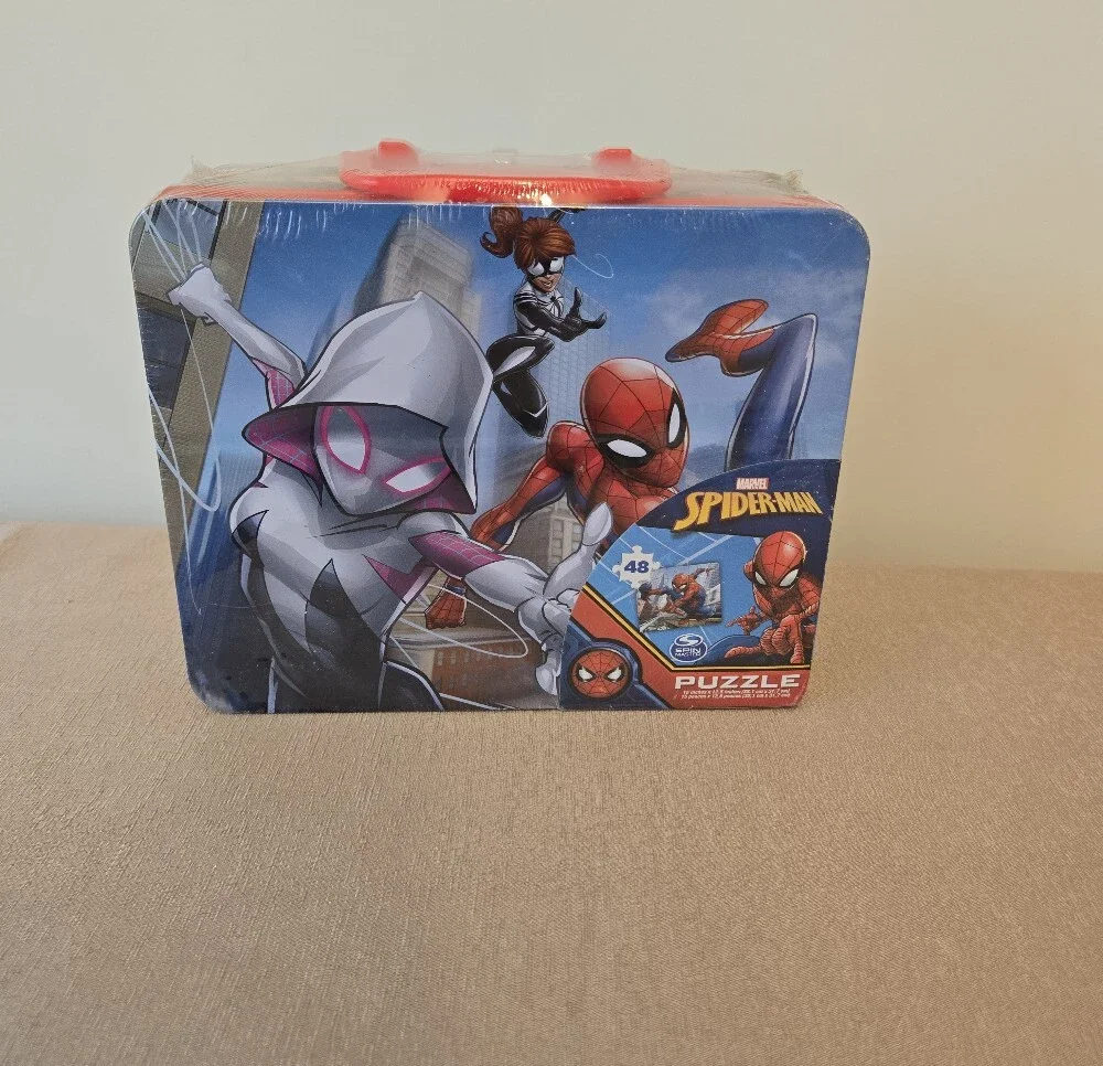 Marvel Spider-Man 48 Piece Puzzle in Tin Lunch Box New Sealed Spin Master